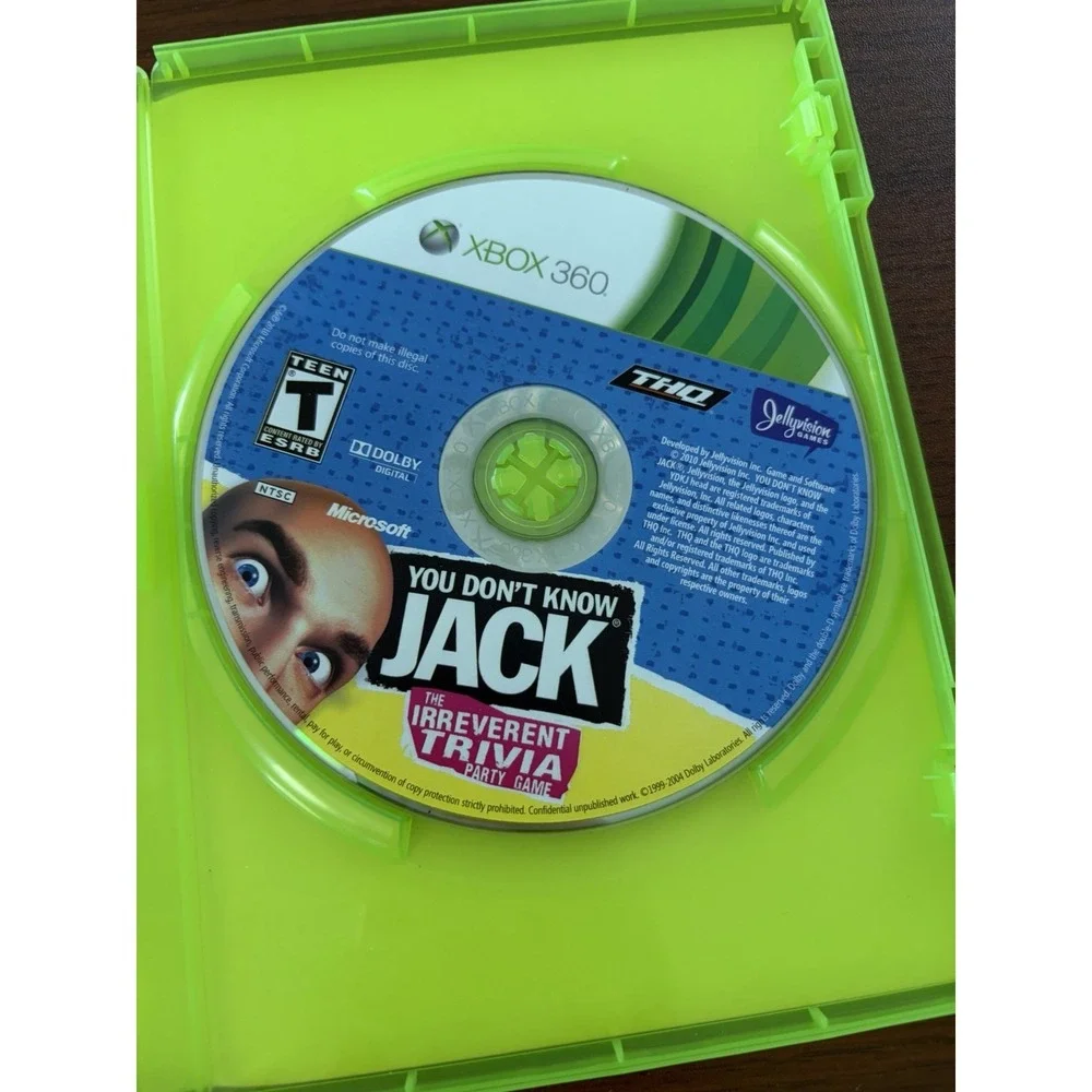 You Don't Know Jack (Microsoft Xbox 360, 2011) CIB Complete Video Game Trivia